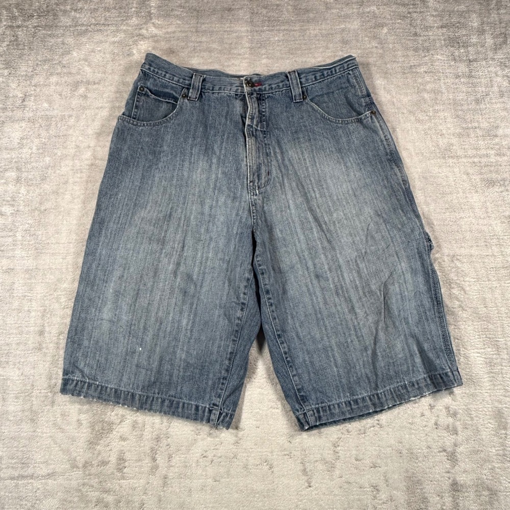 Paco Jeans Shorts Mens 34 Blue Denim Carpenter Baggy Skater Vintage Y2K Grunge
